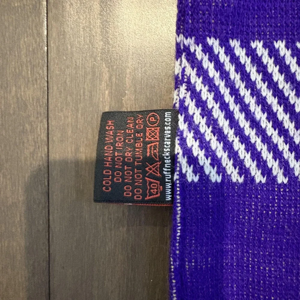 Ruffneck Orlando City SC MLS Soccer Supporters Scarf‎ Purple White Knit Fan